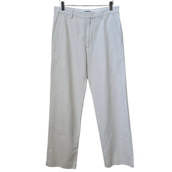 Banana Republic Men’s Linen Blend Straight Fit Chino Pants 31x32 Khaki Beige - Picture 1 of 13
